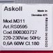 Помпа циркуляционная для посудомоечной машины Indesit, Ariston C00303737 Askoll 60W M312 (новый тип крепления)