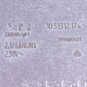 Конфорка для стеклокерамической поверхности 2300W Electrolux 3890806213