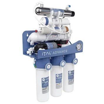 Фильтр обратного осмоса ITAL Advance 7-75MP UV, 7 ступеней, с насосом, мембрана DUPONT 75 галлонов, с минерализатором и UV-лампой