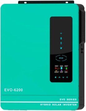 Гибридный инвертор Aruna Solar EVO6200W/48V, 100А (Wi-Fi)