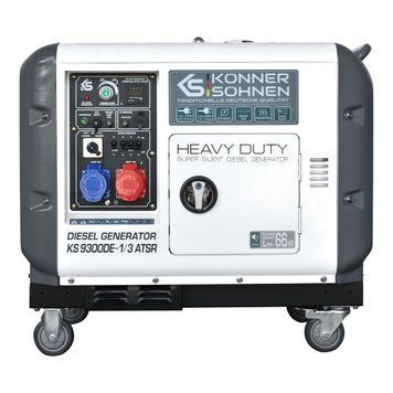 Дизельный генератор K&ouml;nner & S&ouml;hnen KS 9300DE-1/3 ATSR 6,5 кВт (230 В) / 7,5 кВт (400 В)