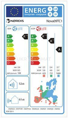 Кондиционер Nordis Nova NDI-NOV09TC1/NDO-NOV09TC1 Black с установкой в Киеве, Харькове, Одессе и Днепре