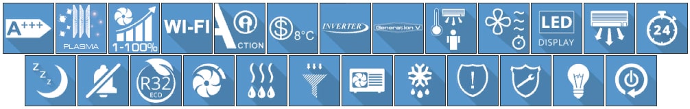 Функції кондиціонера Cooper&Hunter Nordic Evo Inverter