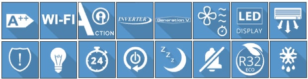 Функції кондиціонера Cooper&Hunter Sigma Inverter