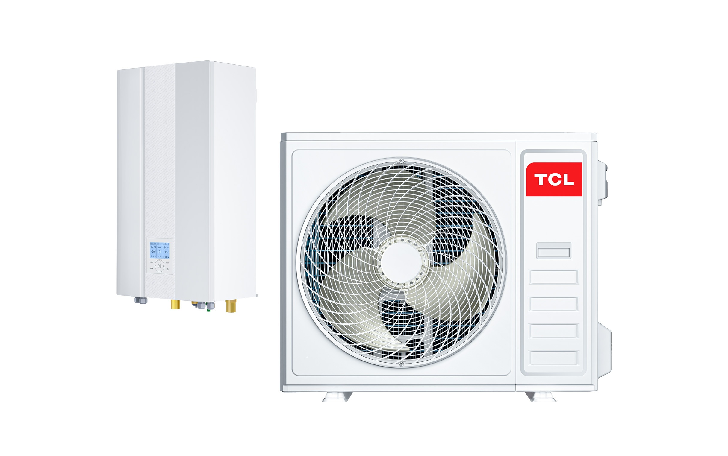 Тепловий насос повітря–вода TCL Tri‑Thermal Split HN169TD0/HT129TD0, 12,1 кВт